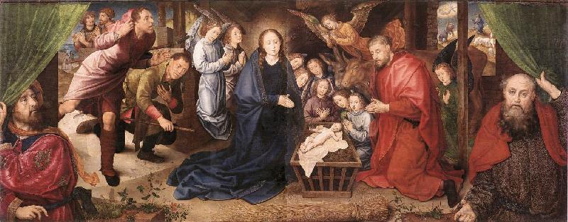 GOES, Hugo van der Adoration of the Shepherds sg oil painting picture